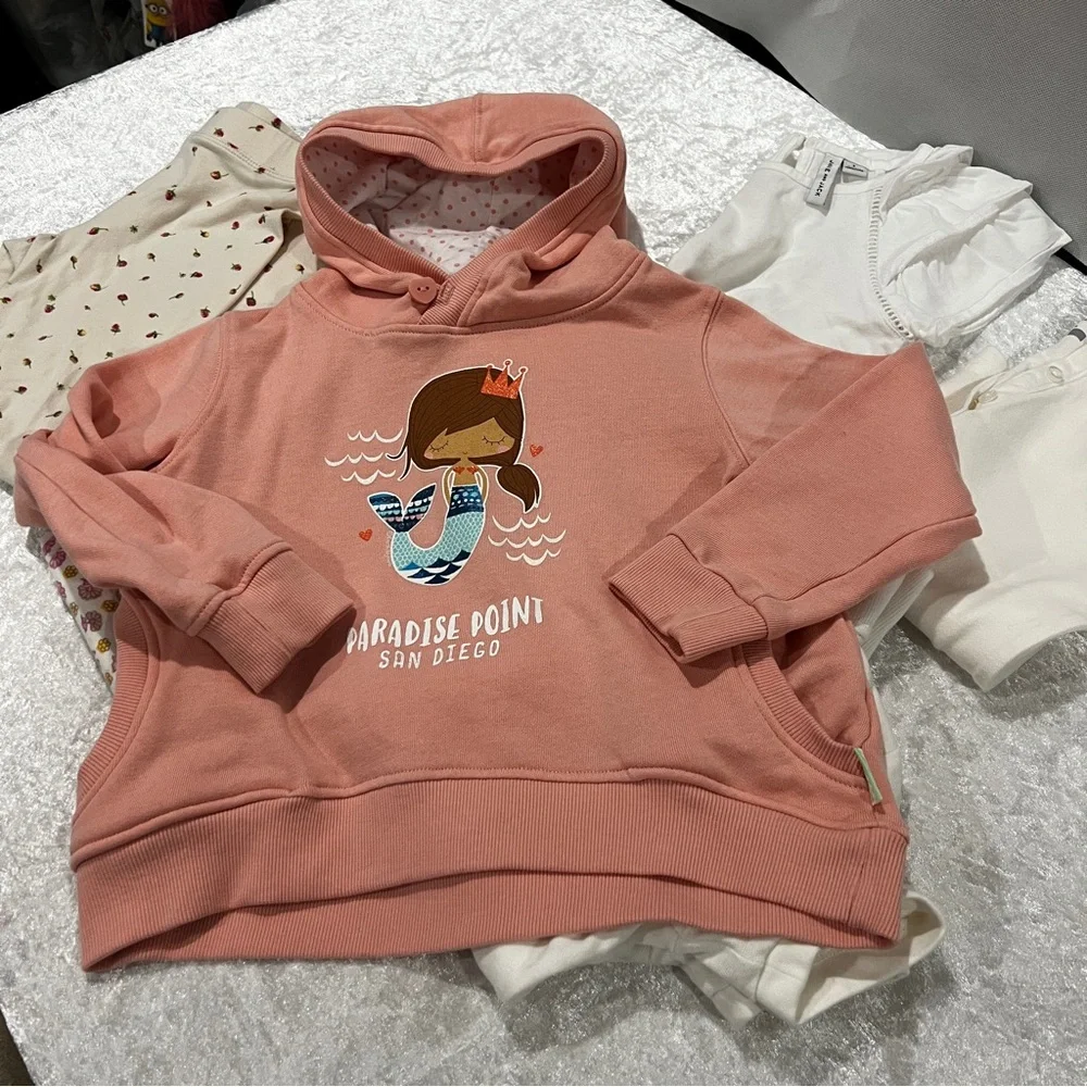 Lot bundle Of 6 Pieces Mix Kids Clothing Tops And Leggings Size 6 Girls - Picture 2 of 10